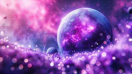 Cosmic nebula and starry space background, evoking the vastness and mystery of the universe with vibrant colors and astronomical phenomena