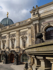 Die Alstadt von Dresden in Sachsen