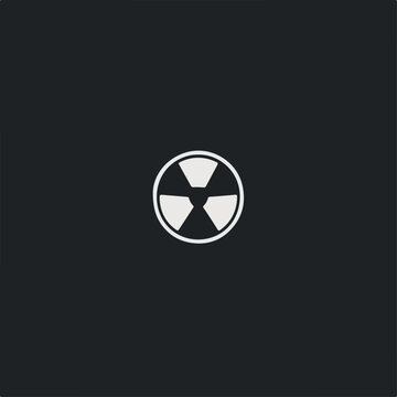 Radioactive caution in cartoon, doodle style . Image for t-shirt, web, mobile apps and ui. Isolated 2d vector illustration in logo, icon, sketch style, Eps 10, black and white. AI Generative