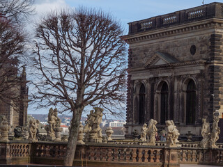 Die Alstadt von Dresden in Sachsen