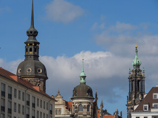 Die Alstadt von Dresden in Sachsen
