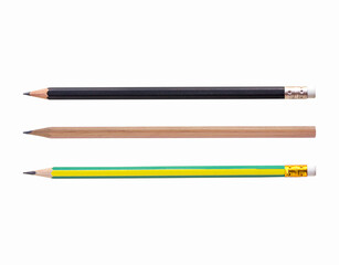 Black pencil isolated on white background