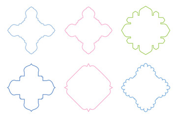 Islamic Emblem Design Thin Line- SET - 6