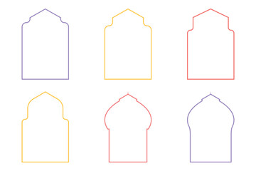 Islamic Emblem Design Thin Line- SET - 6