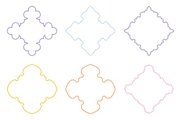 Islamic Emblem Design Thin Line- SET - 6