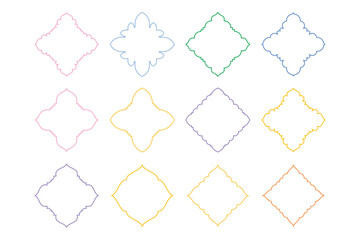 Islamic Emblem Design Thin Line- SET - 12