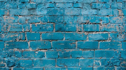 Blue Brick Wall Texture.
