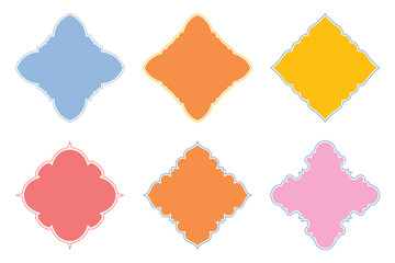 Islamic Emblem Design Glyph Line- SET - 6