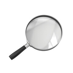 Fototapeta premium magnifying glass isolated on white