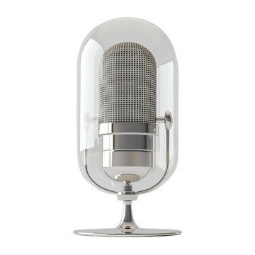 microphone on white background