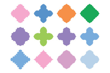 Islamic Emblem Design Glyph - SET 12