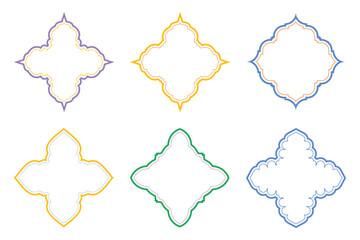 Islamic Emblem Design double lines - SET 6 