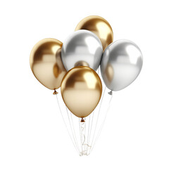 balloons isolated on white