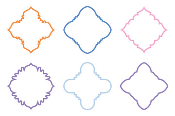 Islamic Emblem Design Bold Line- SET 6