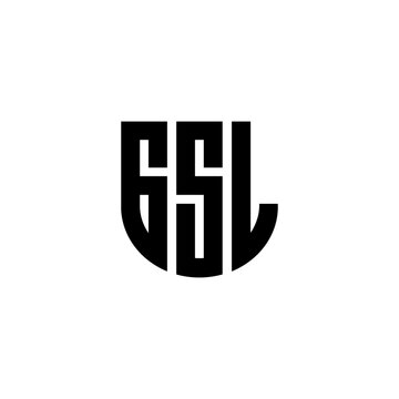 GSL letter logo design with white background in illustrator, cube logo, vector logo, modern alphabet font overlap style. calligraphy designs for logo, Poster, Invitation, etc.