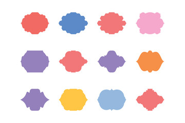 Islamic Frame Design Glyph Horizontal- SET 12