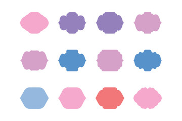 Islamic Frame Design Glyph Horizontal- SET 12