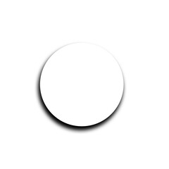 Realistic circle shadow effect on transparent background