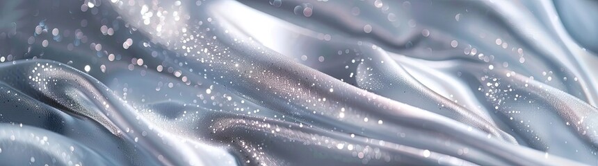 A silvery velvety iridescent background for a work desk or design, as if fine silver-colored snow is poured on a sheet of paper 4
