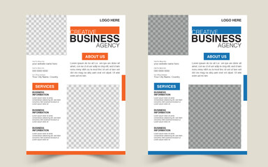 Corporate business flyer template design set, Brochure design, cover modern layout, annual report, poster, flyer in A4 with colorful business proposal, promotion, advertise, publication, cover page.