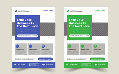  Business Flyer Corporate Flyer Template Geometric shape Flyer Circle Abstract Colorful concepts