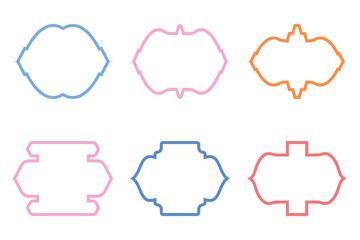 Islamic Frame Design Bold Line- SET 6