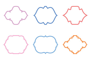 Islamic Frame Design Bold Line- SET 6