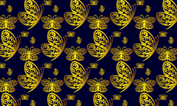 Creative seamless pattern with flowers