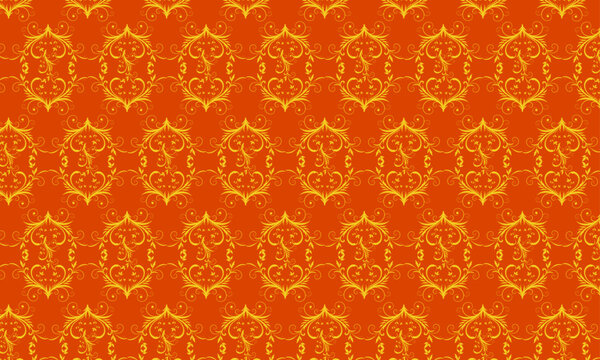 Creative seamless pattern with flowers