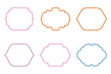 Islamic Frame Design Bold Line- SET 6