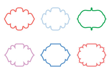 Islamic Frame Design Bold Line- SET 6