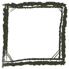 Abstract black and white frame border