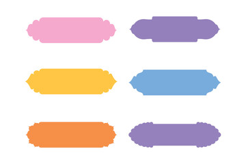 Islamic Label and Name Frame Glyph- SET 6