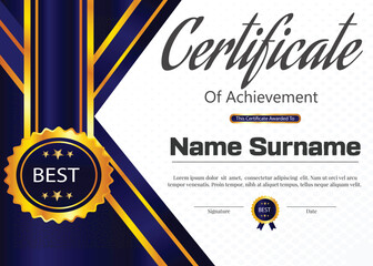 certificate new vector and design  and background 