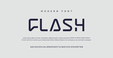 Abstract modern urban alphabet fonts. Typography sport, technology, fashion, digital, future creative logo font. vector illustration