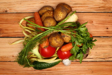 Vegetable Harvest Still Life