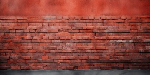 Texture of old red brick. Space for text