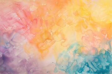 watercolor background paper design in soft pastel spring colors 