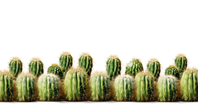 cactus isolated on a white background, emphasizing its natural beauty and intricate details cactus tree