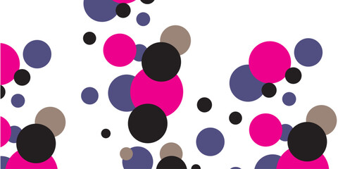 Dark Pink vector red pattern of geometric circles, shapes. Colorful mosaic banner. Geometric background with colored disks.