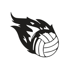 volleyball ball icon vectors illustration