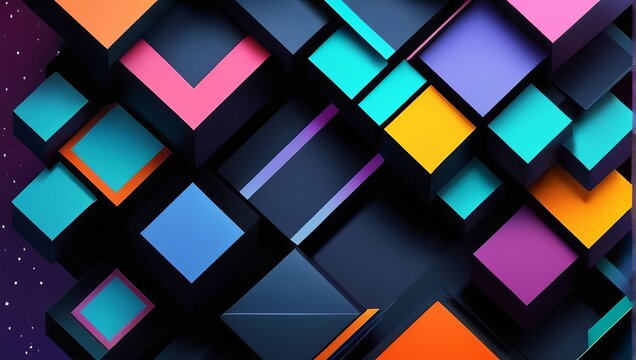 Polygonal color abstract Background