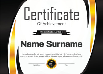 certificate new template design and background design 