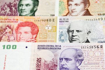 Old Argentine peso a business background
