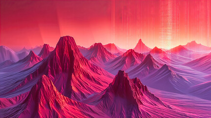 Fantastical landscape with alien planets and rocky mountains, evoking the mysterious allure of unexplored worlds - obrazy, fototapety, plakaty