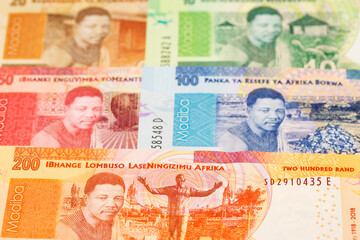 South African rand a business background