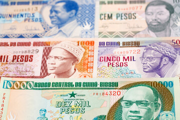 Guinea-Bissau peso a business background - obrazy, fototapety, plakaty
