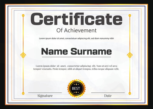 certificate new design and background design 