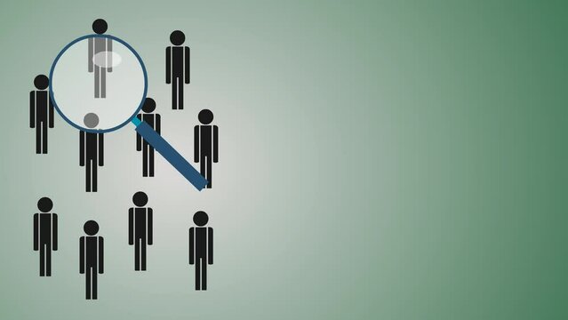 animation of finding the right target audience for business