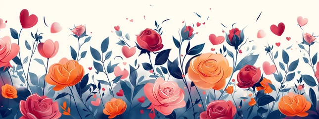 Foto op Plexiglas Saison des roses : éclat et poésie © Fred